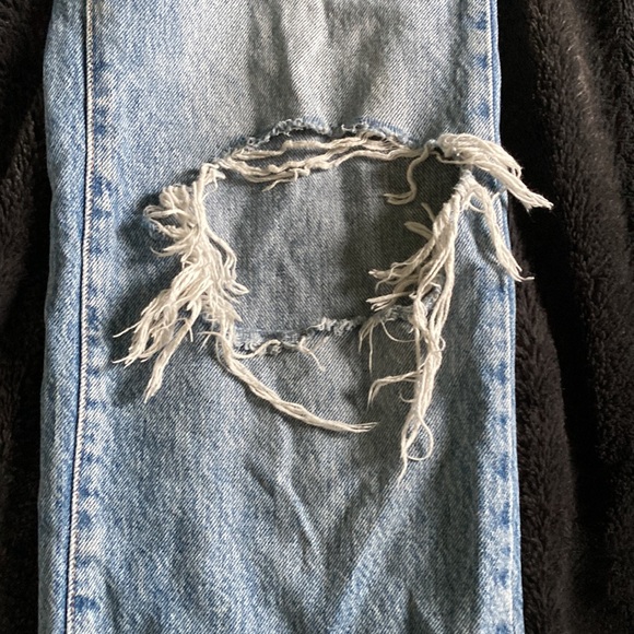 Trendy wide leg baggy garage jeans - Picture 2 of 9